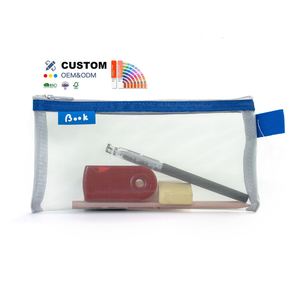 Estuche de Lápices de Malla para Niños, Bolsa de Cosméticos de Red de Moda, Estuche de Lápices Sublimable para Logotipo Personalizado y Patrón de Letras - Product Image 1