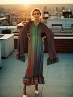 2025 femmes écologique décontracté Miyake Robe à manches longues plissé à volants doux formelle Robe de soirée grande taille Blouse robes