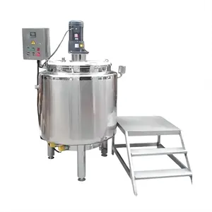 DZJX 100L 1000L Chemical Fruit Juice Jacketed Liquid Formulation Mixing Tank Vacuum Emulsifying Mixer Shampoo Making Machine