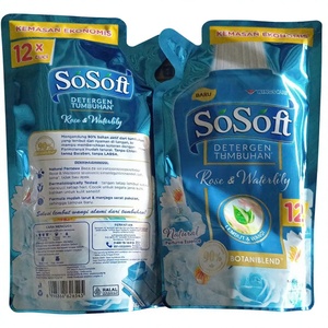 SoSoft <b>Liquid</b> Detergent Rose and Waterlily Refill 360ml x 12 - Product Image 1