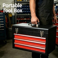 Coffret à outils de type tiroir pour automobile, kit de quincaillerie multifonction avec clé à cliquet et tournevis pour la réparation automobile