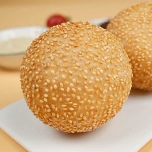 Boules de riz glutineux glacé au sésame, garniture aux haricots rouges, vente en gros, dessert asiatique, collation pour la restauration - Product Image 5