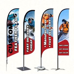 ธงตกแต่งแบบใบมีดสำหรับโปรโมชั่น รูปทรงหยดน้ำ สำหรับชายหาด - Product Image 3