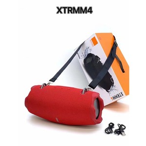 ลำโพงบลูทูธพกพา XTRMM4 ผ้าหุ้ม ลำโพงสเตอริโอสำหรับใช้งานกลางแจ้ง สายสะพายไหล่ เสียงเบสหนักแน่น ลำโพงไร้สาย - Product Image 4