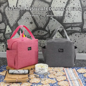 Bolsa Térmica Portátil Personalizada de Poliéster para Almuerzo, Picnic, Viajes, Niños, con Asa, Caja de Embalaje, Mantiene Bebidas Calientes, Pequeña - Product Image 2