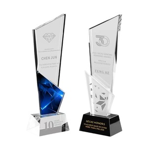 K9 Crystal <b>Trophy</b> Geometric Shape Laser <b>Engraved</b> Uv Printing Durable Award For Recognition - Product Image 1