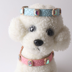 <span class=keywords><strong>Collar</strong></span> de Cuero PU con Diamantes de Imitación para Mascotas, Diseño Nuevo, Brillante, Lujoso, para Gatos y Cachorros - Product Image 2