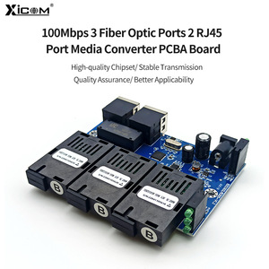 Xicom 3 Fiber 2 Electric Transceiver <b>Pcba</b> Board Optical Communication Motherboard MK-1032-20AB - Product Image 3