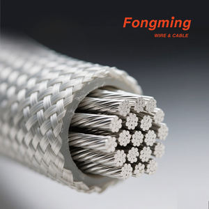 Câble haute température 350 ° Câbles chauffants électriques en gros, câbles flexibles tressés en <span class=keywords><strong>fibre</strong></span> de verre pour fournitures industrielles - Product Image 3