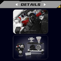MOULD KING 10267, Bloques de Construcción de Modelo de Auto Deportivo de Carreras, Kits de Ladrillos MOC para Ensamblar Vehículos de Carreras, Juguete Educativo para Adultos
