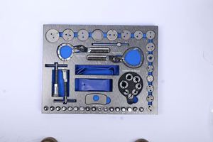 Ensemble <span class=keywords><strong>de</strong></span> chariots <span class=keywords><strong>de</strong></span> rangement en acier inoxydable personnalisable pour outils <span class=keywords><strong>de</strong></span> réparation automobile, avec compartiments en métal et en plastique, OEM pris en charge - Product Image 2