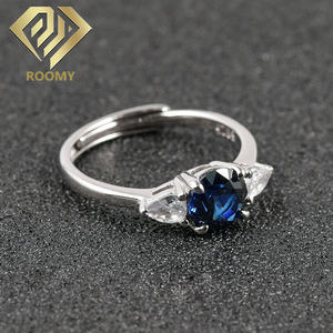 Anillo de circonia cúbica para mujer, sortija de 6,5mm, para fiesta - Product Image 5