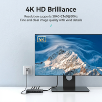 Commutateur KVM HDMI manuel 4 ports 4K 60Hz avec hub USB2.0 et contrôleur de bureau pour 4 ordinateurs