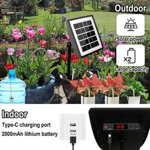 Solar Auto Irrigation System Kit Indoor Outdoor Automatic Self Watering System for Garden Green House Balcony Plants Plastic - Product Image 3