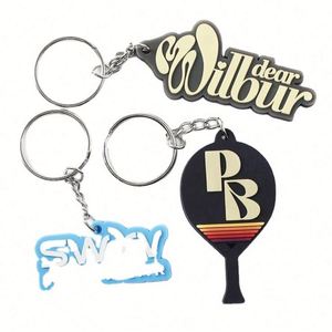 Custom 2D/3D Soft PVC Key Chain Logo Rubber Keychains Ring Silicone Keyring of Promotional Keychain - Product Image 1
