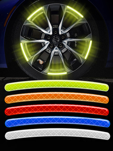 Anneau de moyeu de roue lumineux bande moto voiture autocollant roue réfléchissant créatif personnalisé autocollant décoratif réflexion - Product Image 2