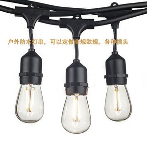 Guirnalda de Luces LED E26 E27 para Exteriores, Bombillas de Vidrio Impermeables, 25000 Horas de Duración, Certificación CE - Product Image 4