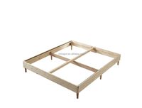 Base de lit rembourrée cama personnalisée lit double king de haute qualité cadre de lit d'hôtel en bois