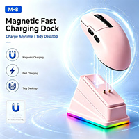 Souris sans fil rechargeable ergonomique + souris sans fil + souris de jeu sans fil avec station d'accueil pour les grandes mains