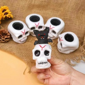 Wholesale Factory Creative Party <b>Squeeze</b> Skull Bat Halloween Pumpkin Pop up Stress Relief Squishy Toys for Kid Boys and Girls - Product Image 3