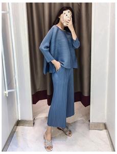Verano de 2019 poliéster falda ropa de <span class=keywords><strong>dos</strong></span> piezas de las mujeres ropa de otoño - Product Image 3