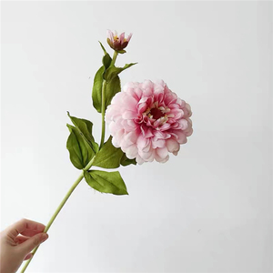 Flores artificiales de un solo tallo, dalias para decoración del hogar, Melaleuca, crisantemo, floristería - Product Image 6