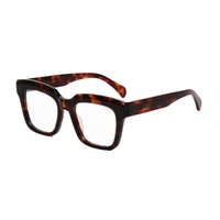 Monturas Ópticas de Acetato de Alta Calidad, Diseño Cuadrado Grande y Único, para Todas las Formas de Rostro, Múltiples Colores, Personalizables y Modernas