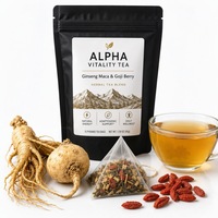 Tisane Alpha Vitality 5g x 20 Sachets Pyramidaux Marque Yuzetang Soutien Force et Endurance Masculine Durée de Conservation 18 Mois