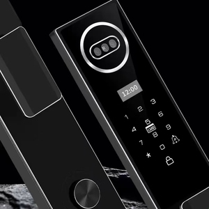 NeweKey Tuya Smart WiFi Door Lock Automatic 3D Face Fingerprint Recognition Video <strong>Intercom</strong> Password Smart Lock Camera for Wood - Product Image 5