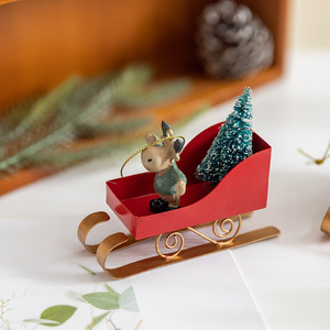 Creative Nordic Style Iron Art <b>Christmas</b> <b>Tree</b> Ornament Hot-Selling Personalized Sleigh Decorative <b>Christmas</b> Decorations - Product Image 4
