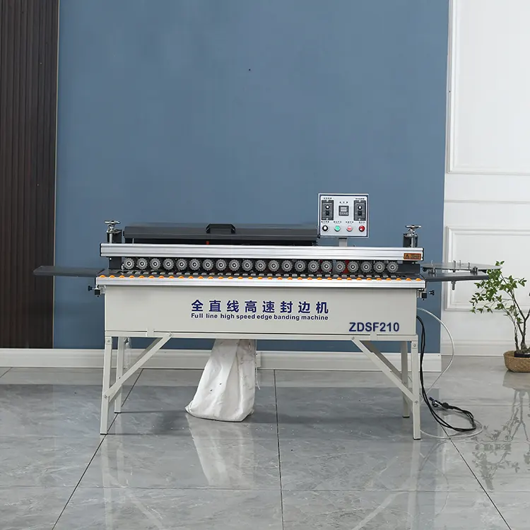 High Quality ZDSF210 High Speed Woodworking Automatic Portable Wood Board PVC Edge Banding Machine For Wood MDF