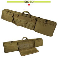 Étui à fusil long et souple ALFA pour armes de 55 pouces, sac à dos tactique double pour armes et sac à fusil rembourré, parfait pour la chasse et le tir