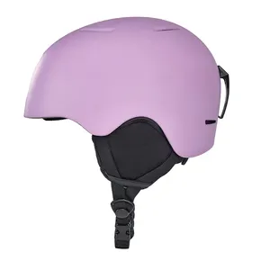 Winter Dirt Snow Sports Helmet Purple Ski and Snowboard Sled Helmet for Men and Women for Skiing and Snowboarding