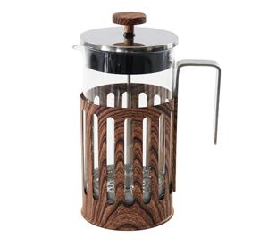 Cafetière en verre borosilicaté épaissi résistant Système de filtration à 2 niveaux Cafetière à presse française en acier inoxydable - Product Image 2