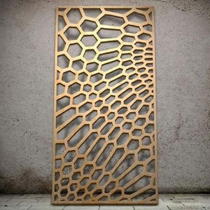 อลูมิเนียมตกแต่งเลเซอร์ตัดหน้าจอ divider แผงน้ำตกผนัง - Product Image 4