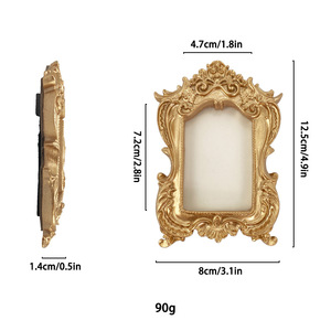 Phong cách Châu Âu xuyên biên giới <span class=keywords><strong>Instagram</strong></span> đạo cụ ảnh trang trí đồ trang trí khung ảnh nhựa retro sang trọng phong cách Victorian - Product Image 5