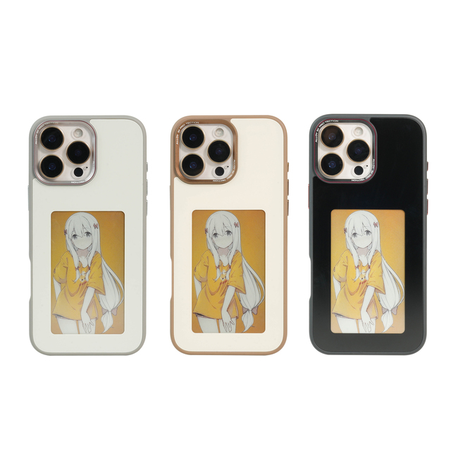 NFC Phone Case Wholesale LED Smart E Ink Screen Phone Cases Cover for iPhone NFC 15 16 Pro Max DIY Phone Display case