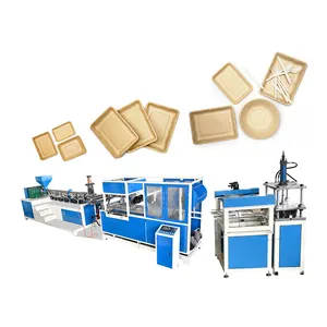 Automatic Disposable Plant Fiber Tableware Bowl Plate Packing Box Hot Pressing Machine Pulp Mold Making Machine