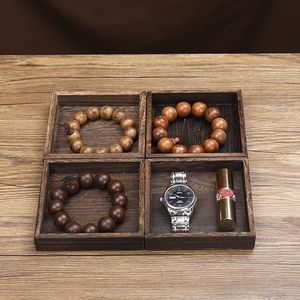 Jewelry display rack, solid wood jewelry storage tray, home display earring rack, Buddhist beads, antique jewelry rack, necklace - Product Image 4