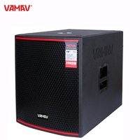 VAMAV Pro Audio NOVA AX18S Subwoofer Activo Profesional de Madera de 18 pulgadas, 1000W RMS, DSP Effects, Clase D para Escenario