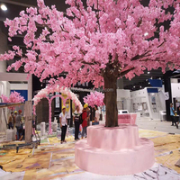 Plante synthétique décorative d'intérieur et d'extérieur, énorme fleur de cerisier artificielle, vente en gros, d'usine, cm