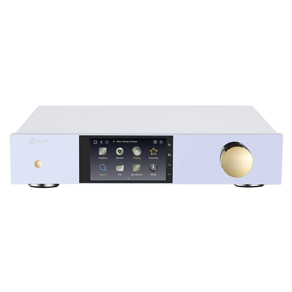 Yüksek çözünürlüklü ses Streamer müzik ekipmanları için stüdyo amplifikatörü ESS9038PRO DAC çift R tipi trafo ağ ses oyuncu
