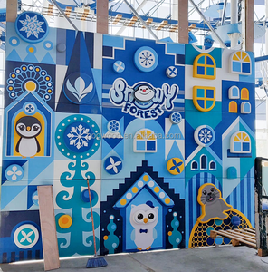 อุปกรณ์สนามเด็กเล่นในร่มอุปกรณ์ปีนกำแพงกำแพงปีนเขาขนาดใหญ่สำหรับมืออาชีพ - Product Image 5