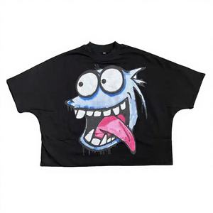 เสื้อยืดครอปสีพื้นแบบขายส่งรุ่นใหม่ล่าสุด รับสกรีนลายตามสั่ง แฟชั่นสตรีทสุดฮิต ทรงปกติ ผ้าถัก - Product Image 1