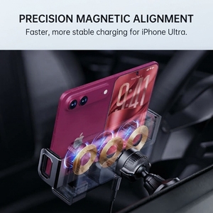 Nuevo <span class=keywords><strong>Cargador</strong></span> <span class=keywords><strong>Inalámbrico</strong></span> para Auto de 25W 360 °   Soporte Giratorio para Teléfono con Carga Rápida para iPhone 18 Ultra y <span class=keywords><strong>Samsung</strong></span> Z Fold 8 <span class=keywords><strong>Duo</strong></span> - Product Image 3