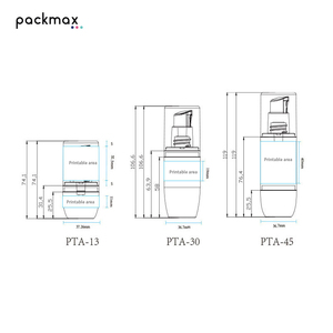 Botellas transparentes de PETG de fábrica: botella de esencia de 13 ml, botella de loción de 30 ml, botella de tónico y loción de 45 ml – envases cosméticos recargables - Product Image 5