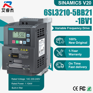 Nuevo Convertidor de Frecuencia Siemens SINAMICS V20 1.1kW Original 6SL3210-5BB21-1BV1 200-240V Monofásico de Frecuencia Variable - Product Image 1