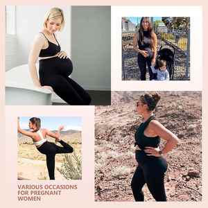 Leggings de yoga de maternité transfrontaliers très élastiques, soutien abdominal, effet push-up, fins, pour le sport et le fitness – Meilleures ventes - Product Image 2