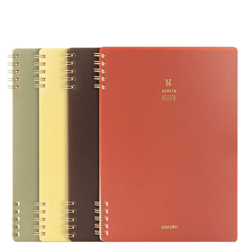 Deli GLPA550 Spiral Notebook brief Notepad A5 50Sheets for students exercise book office supplies 128pcs per carton set