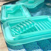 Nouveau modèle de lit flottant gonflable personnalisé pour piscine extérieure en PVC pour loisirs aquatiques et baignades